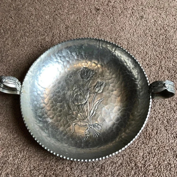 Vintage Hand Wrought Rodney Silver Co. 422 Round Pan/Bowl - Picture 1 of 5
